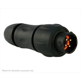 Souriau Sunbank by Eaton UTS Straight 4 Way Cable MIL Spec Circular Connector Female, Male Contacts, Shell Size 10 UTS1JC104P