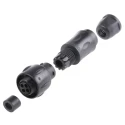 Souriau Sunbank by Eaton UTS Straight 4 Way Cable MIL Spec Circular Connector Female, Male Contacts, Shell Size 10 UTS1JC104P