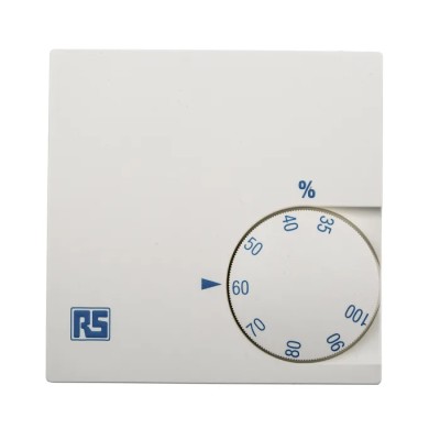 RS PRO 35 %RH to 100 %RH SPST Humidistat Wall Mount 24 V to 230V Switch 5A 540-558