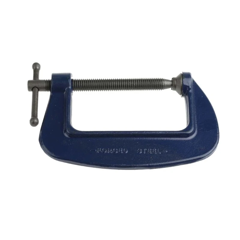 Irwin Medium Duty G Clamp Steel 75 mm Jaw Opening 50 mm Jaw Depth Blue Finish T1193