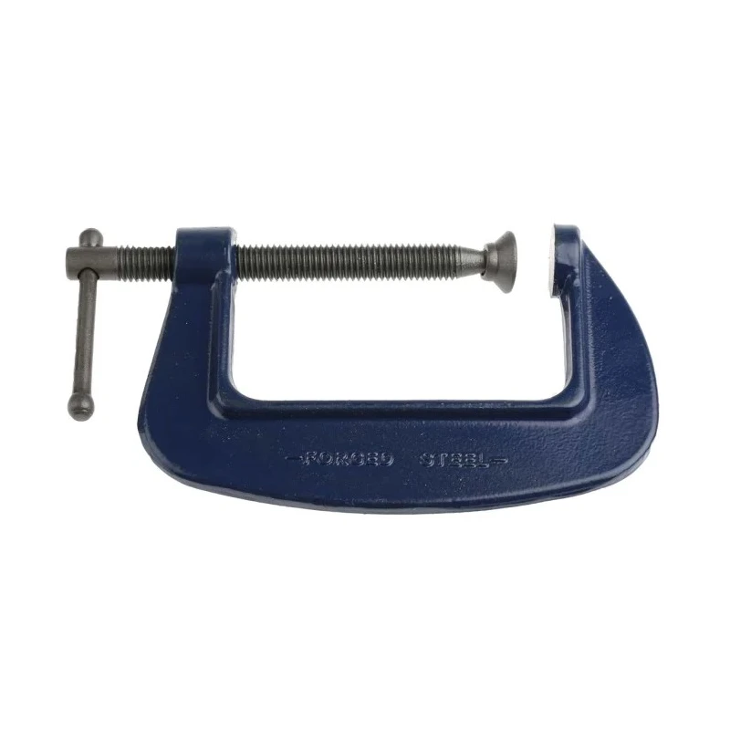 Irwin Medium Duty G Clamp Steel 75 mm Jaw Opening 50 mm Jaw Depth Blue Finish T1193