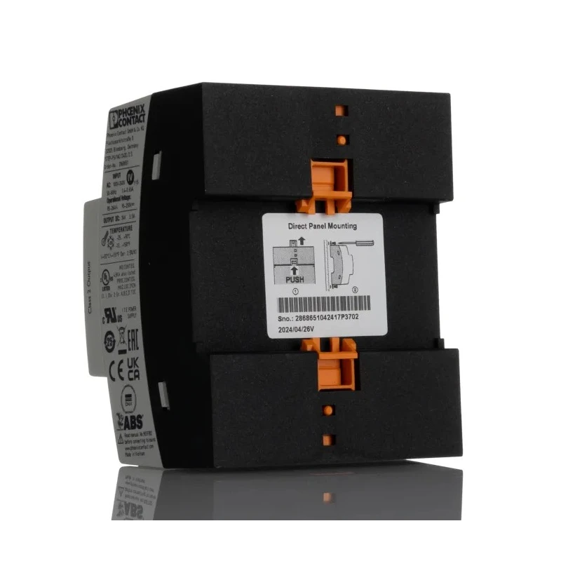 Phoenix Contact STEP-PS/1AC/24DC/2.5 Switched Mode DIN Rail Power Supply 264V AC Input 29.5V DC 2.5A Output 60W 2868651