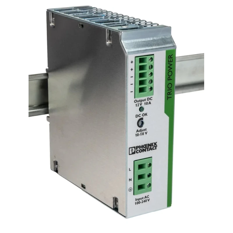Phoenix Contact TRIO POWER Switch Mode DIN Rail Power Supply 264V AC Input 18V DC, 10A Output, 120W 2866488