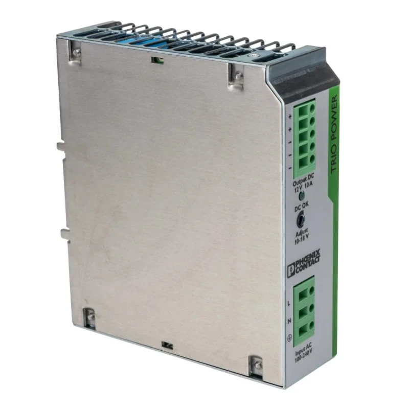 Phoenix Contact TRIO POWER Switch Mode DIN Rail Power Supply 264V AC Input 18V DC, 10A Output, 120W 2866488