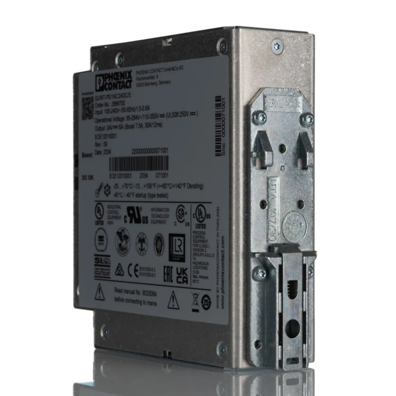 Phoenix Contact QUINT POWER Switched Mode DIN Rail Power Supply 264V AC Input 29.5V DC Output 5A 120W 2866750
