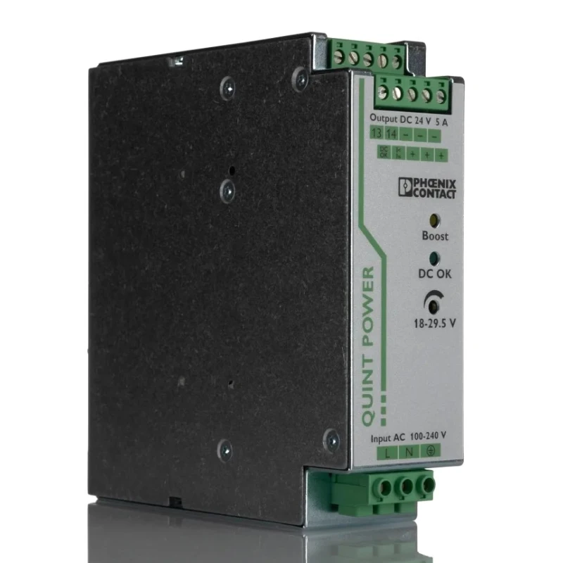 Phoenix Contact QUINT POWER Switched Mode DIN Rail Power Supply 264V AC Input 29.5V DC Output 5A 120W 2866750
