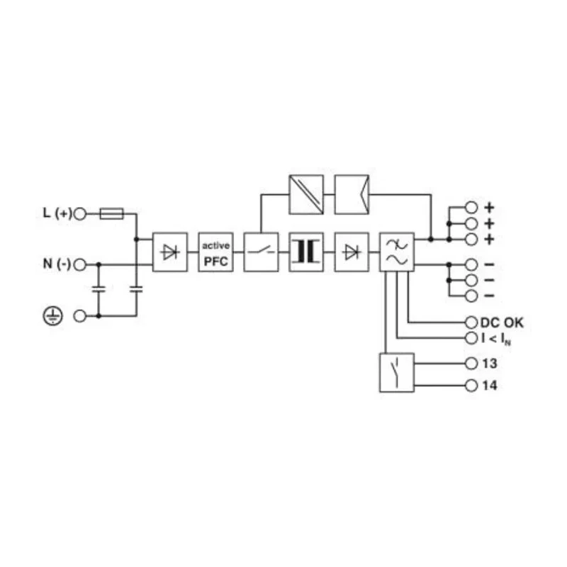 Phoenix Contact QUINT POWER Switched Mode DIN Rail Power Supply 264V AC Input 29.5V DC 10A Output 240W 2866763