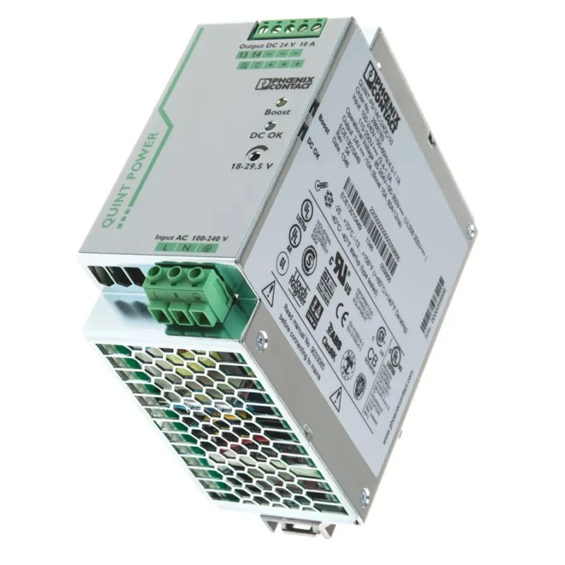 Phoenix Contact QUINT POWER Switched Mode DIN Rail Power Supply 264V AC Input 29.5V DC 10A Output 240W 2866763