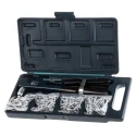 RS PRO Plain Aluminium Rivet Set, 200 Pieces with Rivet Tool, 3-5 mm Diameter Range 544-358