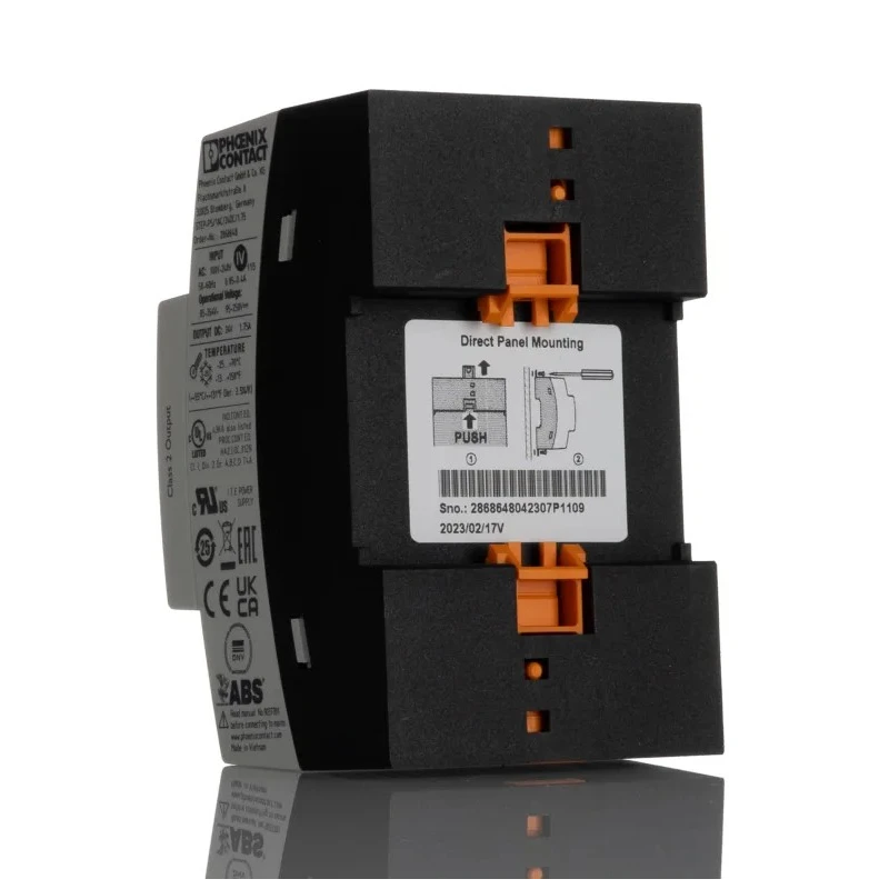 Phoenix Contact Switched Mode DIN Rail Power Supply 264V AC Input 29.5V DC, 1.75A Output, 42W STEP-PS/1AC/24DC/1.75 2868648