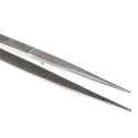 RS PRO 150mm Stainless Steel Serrated Tweezer 545-171