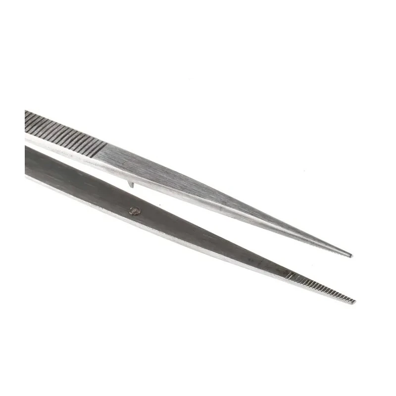 RS PRO 150mm Stainless Steel Serrated Tweezer 545-171