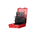 Dormer 19-Piece High Speed Steel Multi-Material Twist Drill Bit Set 1-10 mm A190201