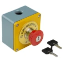 Schneider Electric Yellow Zinc Alloy Harmony Push Button Control Station 1 Hole 22 mm Diameter XAPJ1201SPEC0971