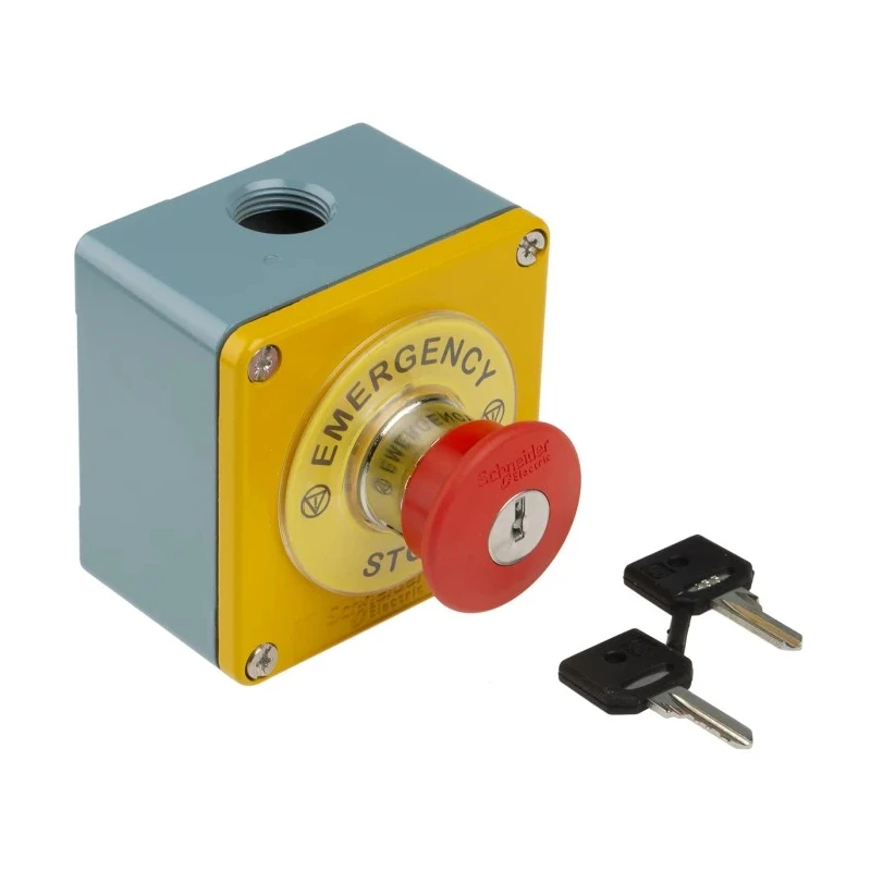 Schneider Electric Yellow Zinc Alloy Harmony Push Button Control Station 1 Hole 22 mm Diameter XAPJ1201SPEC0971