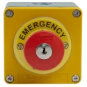Schneider Electric Yellow Zinc Alloy Harmony Push Button Control Station 1 Hole 22 mm Diameter XAPJ1201SPEC0971