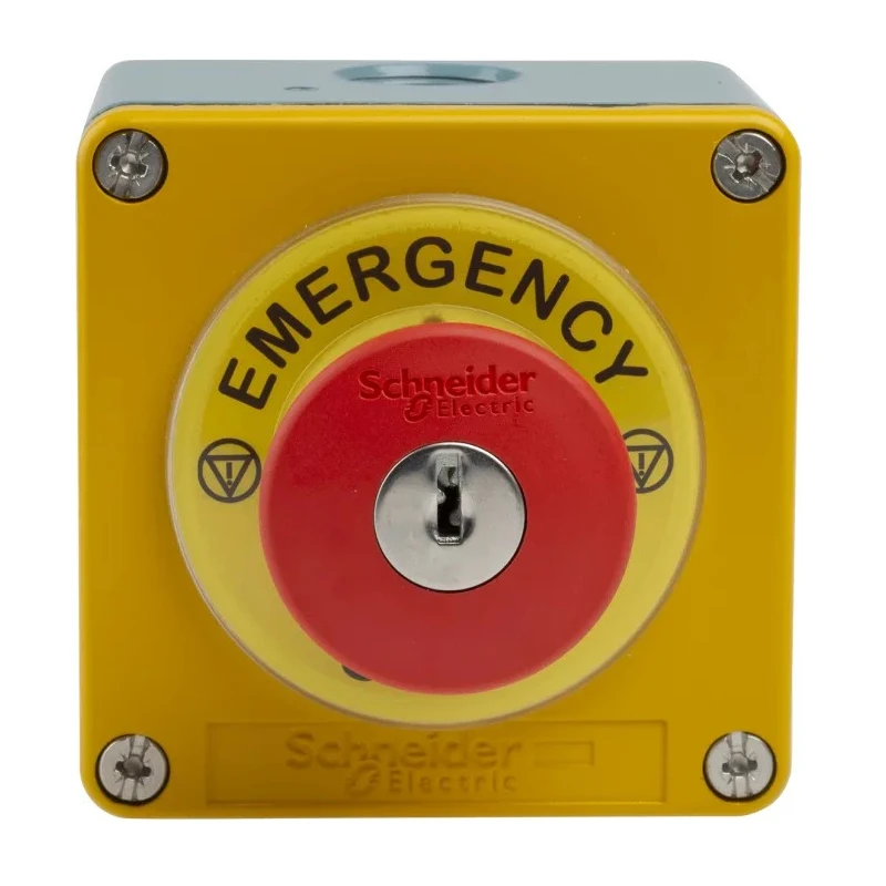 Schneider Electric Yellow Zinc Alloy Harmony Push Button Control Station 1 Hole 22 mm Diameter XAPJ1201SPEC0971