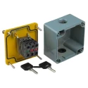 Schneider Electric Yellow Zinc Alloy Harmony Push Button Control Station 1 Hole 22 mm Diameter XAPJ1201SPEC0971