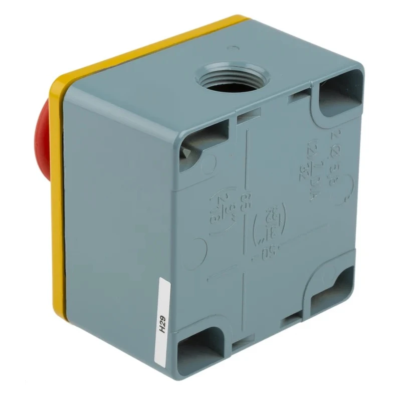 Schneider Electric Yellow Zinc Alloy Harmony Push Button Control Station 1 Hole 22 mm Diameter XAPJ1201SPEC0971