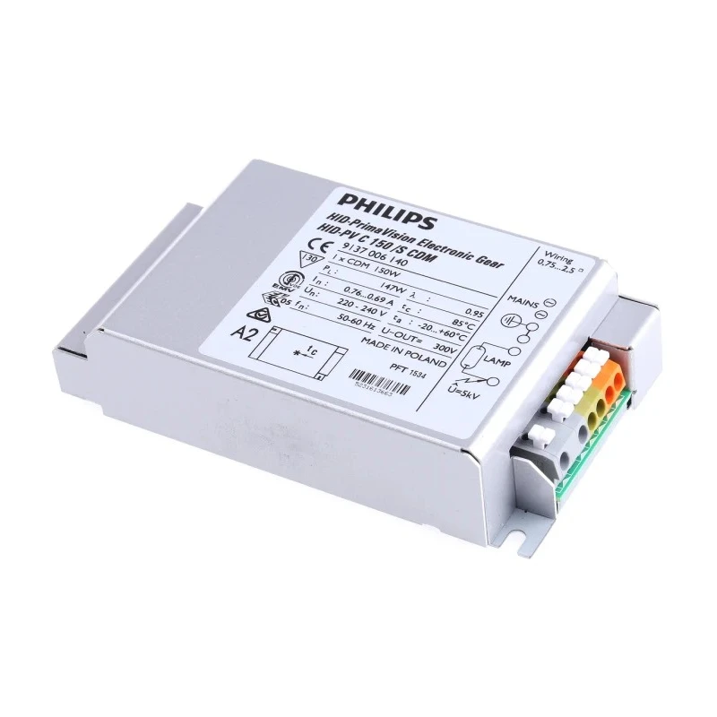 Philips Lighting Electronic Ceramic Metal Halide Lighting Ballast, 220V, 240V, 150W HIDPVC150S