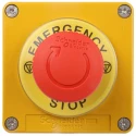 Schneider Electric Yellow Zinc Alloy Harmony Turn Button Control Station 22 mm Diameter 1 Hole XAPJ1201SPEC0972