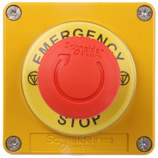 Schneider Electric Yellow Zinc Alloy Harmony Turn Button Control Station 22 mm Diameter 1 Hole XAPJ1201SPEC0972