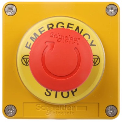 Schneider Electric Yellow Zinc Alloy Harmony Turn Button Control Station 22 mm Diameter 1 Hole XAPJ1201SPEC0972