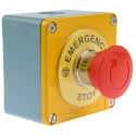 Schneider Electric Yellow Zinc Alloy Harmony Turn Button Control Station 22 mm Diameter 1 Hole XAPJ1201SPEC0972