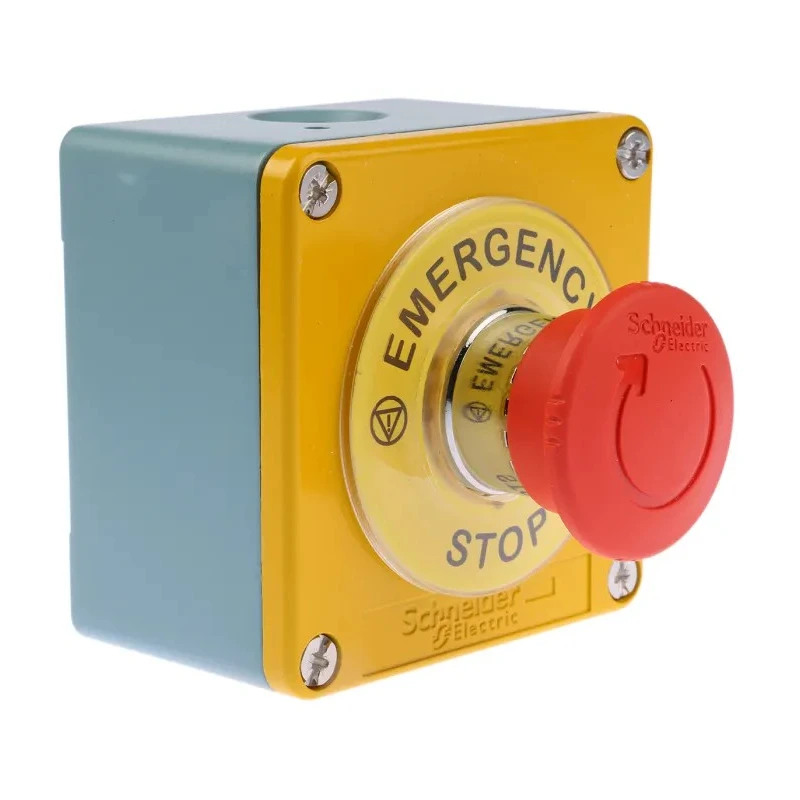 Schneider Electric Yellow Zinc Alloy Harmony Turn Button Control Station 22 mm Diameter 1 Hole XAPJ1201SPEC0972