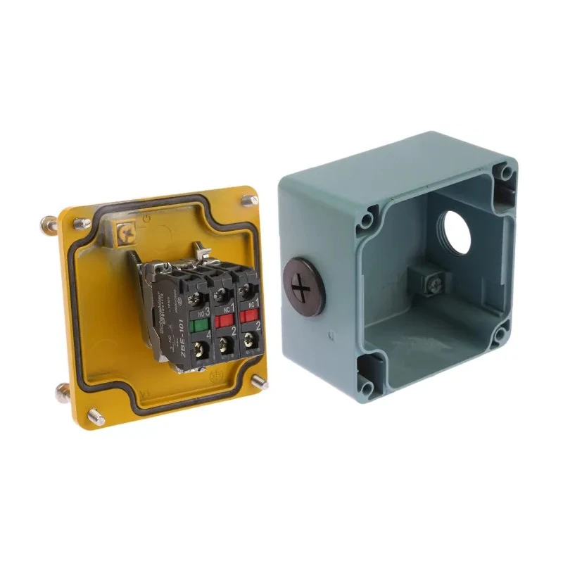 Schneider Electric Yellow Zinc Alloy Harmony Turn Button Control Station 22 mm Diameter 1 Hole XAPJ1201SPEC0972