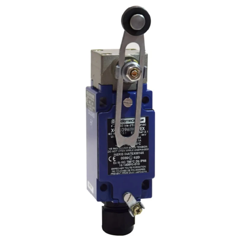 Telemecanique Sensors OsiSense ATEX D Series Roller Lever Limit Switch, 1 NO/2 NC, IP66 Zinc Alloy Housing, 240V AC 