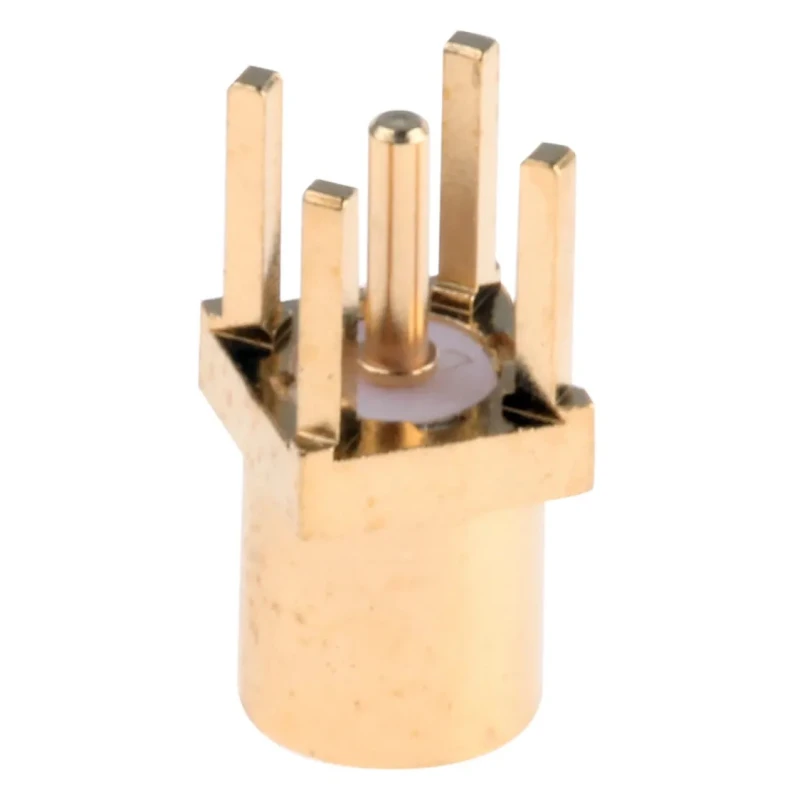 Radiall MMCX Series Coaxial Connector Through Hole Female MCX 50 Ω Straight Body Solder R110 426 000