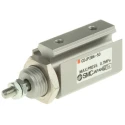 SMC 5 mm Pneumatic Piston Rod Cylinder, CJP2 Series, Double Acting, Panel Mount, Aluminium Body, Rubber Cushioning CDJP2B6-5D