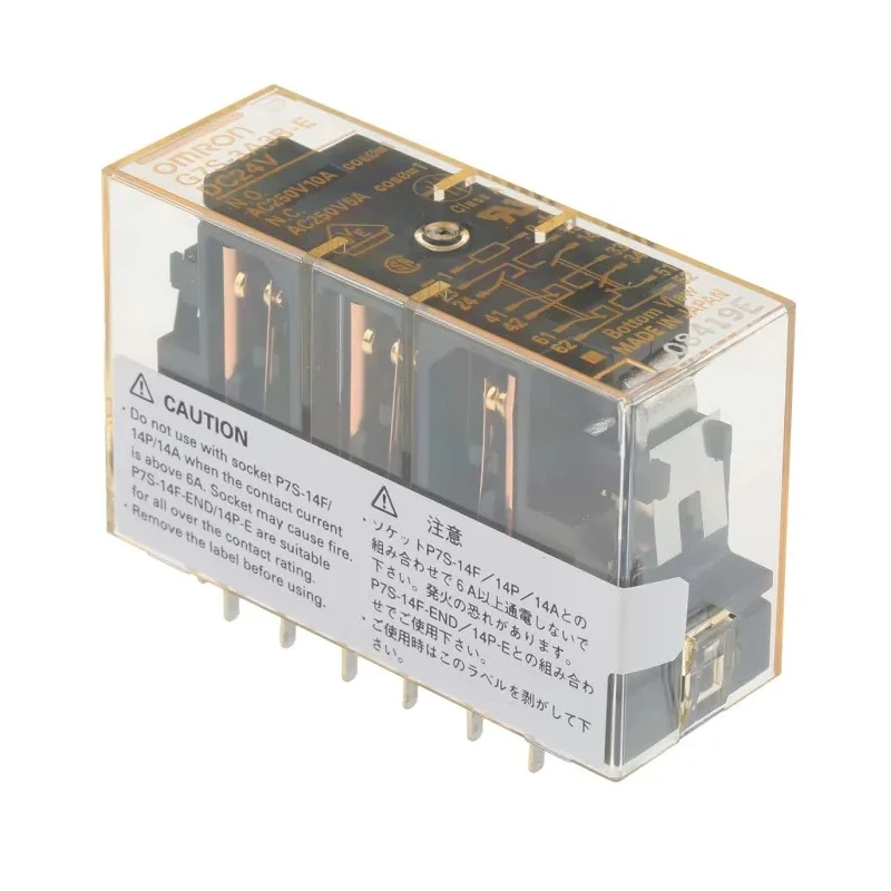 Omron PCB Force Guided Relay 24V DC Coil Voltage 6-Pole G7S-3A3B-E DC24