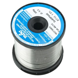MBO Lead Solder Wire 0.5 mm Diameter, 60% Tin 40% Lead, Rosin Flux, 183 °C Melting SN60 PB40 5/10 SANS NETTOYAGE RT15 - 500G