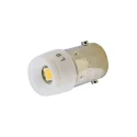Idec White Pilot Light Single Chip LED 24V BA9S/13 Base 10.2 mm Diameter 