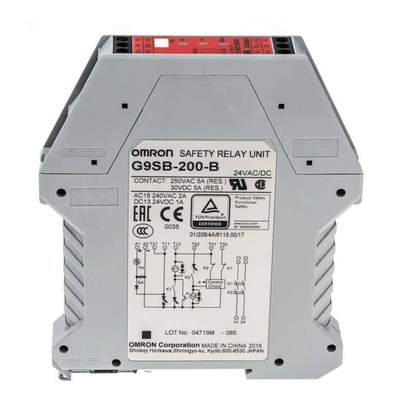 Omron Safety Relay 24V AC/DC Supply Voltage, 2 Safety Contacts, Automatic Reset, IP67 Rated G9SB