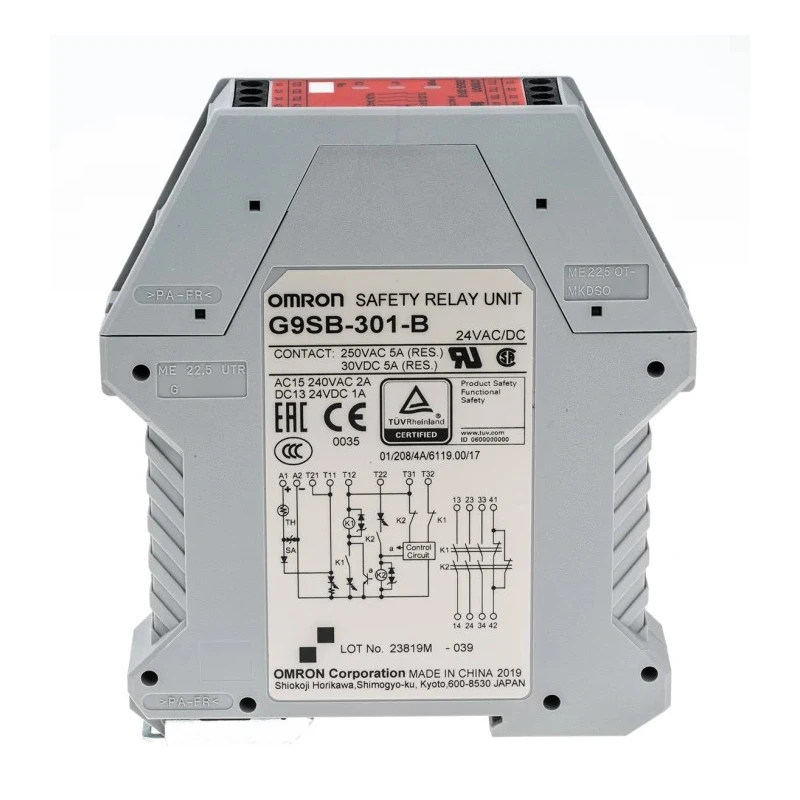 Omron 24V AC/DC Safety Relay with 3 Safety Contacts and 1 Auxiliary Contact G9SB