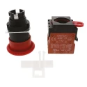 Omron Emergency Stop Push Button Panel Mount Twist Release 2 NC Contacts IP65 A22E-M-02