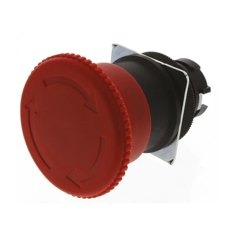 Omron Emergency Stop Push Button Panel Mount Twist Release 2 NC Contacts IP65 A22E-M-02