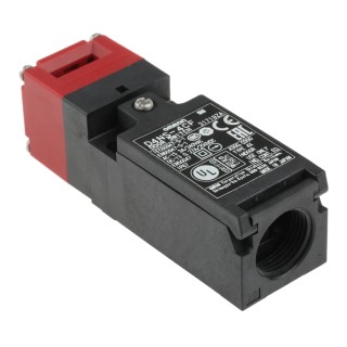 Omron D4NS Series Solenoid Interlock Switch with 1 NO/2 NC Safety Contacts IP67 Rated, Plastic Housing 