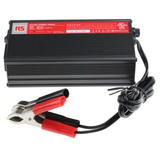 RS PRO Battery Charger for 24V Lead Acid 4 A with Schuko, UK Plug, 3-Stage Automatic Protection 549-271