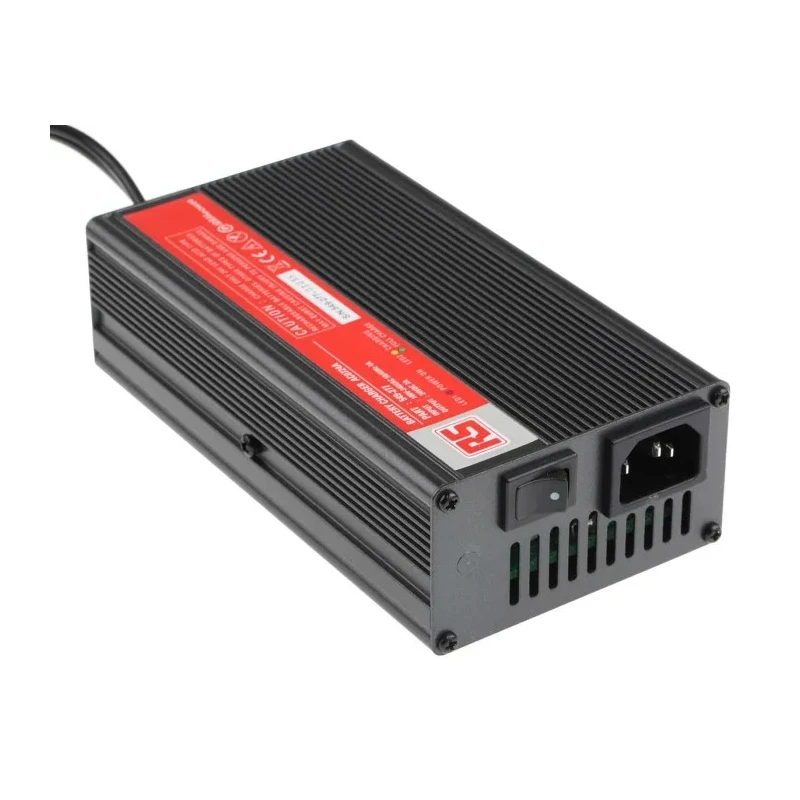 RS PRO 24V Lead Acid Battery Charger 7A 210W with UK Plug 3-Stage Control 549-277