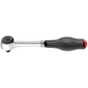 Facom 3/8 in Ratchet with Bi-Material Elastomer Handle, 233mm Overall J.360