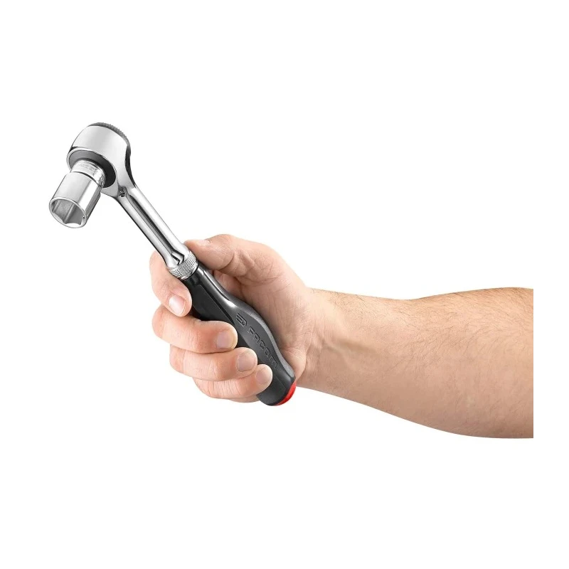 Facom 3/8 in Ratchet with Bi-Material Elastomer Handle, 233mm Overall J.360