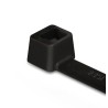 HellermannTyton Inside Serrated Cable Tie, Black Polyamide 66, 150 mm Length x 3.5 mm Width, Tensile 111-03260 T30R-PA66W-BK
