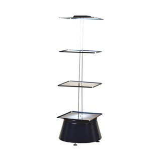 Raaco Empty Cabinet Turntable Steel Storage System 1.76 m Height x 680 mm Width x 680 mm Depth Blue 137447