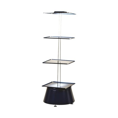 Raaco Empty Cabinet Turntable Steel Storage System 1.76 m Height x 680 mm Width x 680 mm Depth Blue 137447