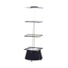 Raaco Empty Cabinet Turntable Steel Storage System 1.76 m Height x 680 mm Width x 680 mm Depth Blue 137447