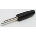 RS PRO Black Male Banana Connector, Solder Termination, 50V, 10A, Silver Plating 212-1218